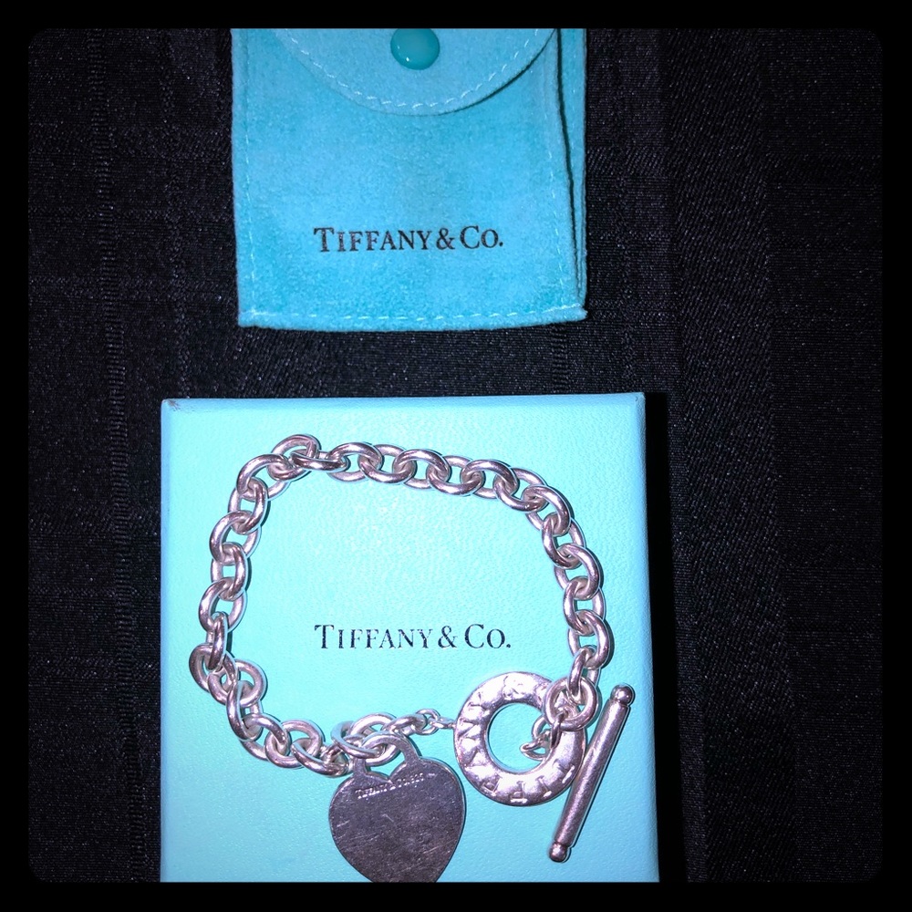 Tiffany & Co. Silver Heart Charm Bracelet